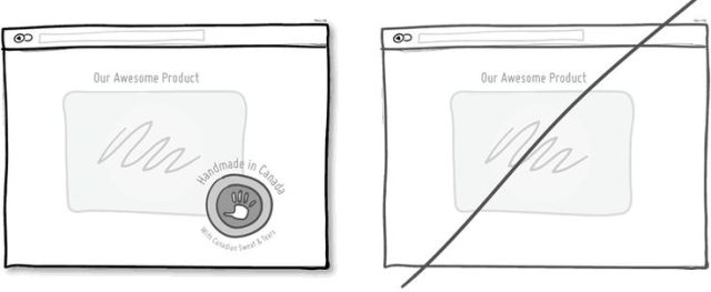 說明產品的產地，增加與他牌的差異